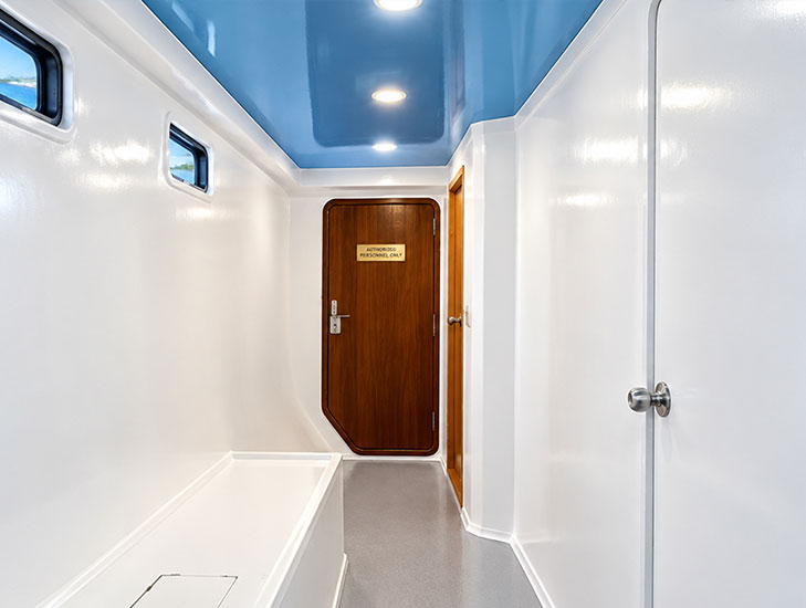 Inside the 72ft. Trimaran